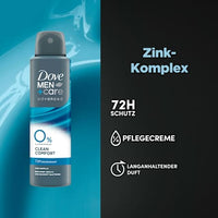 Deodorantspray Clean Comfort met zinkcomplex, 150 ml