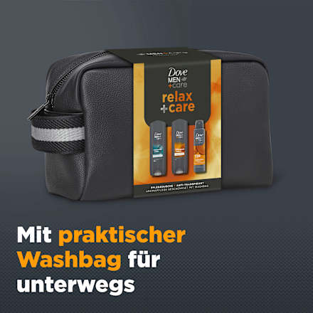 Geschenkset relax +care inkl. Kosmetiktasche 3tlg, 1 St