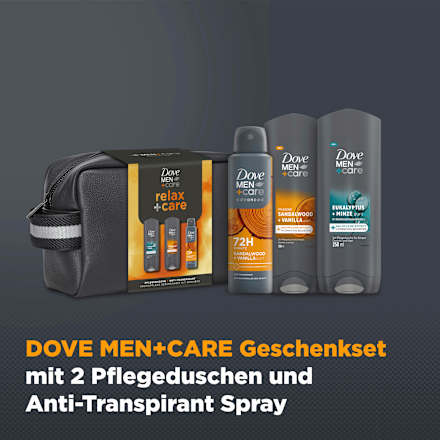Geschenkset relax +care inkl. Kosmetiktasche 3tlg, 1 St