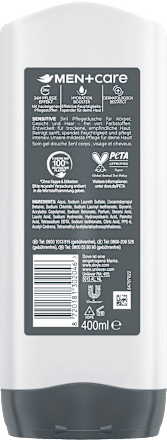 Gevoelige 3-in-1 douchegel, 400 ml