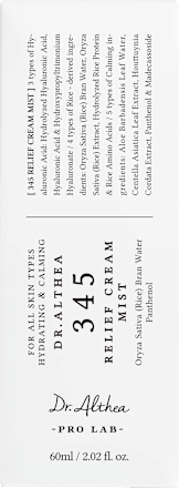 Gesichtscreme 345 Relief Cream Mist, 60 ml