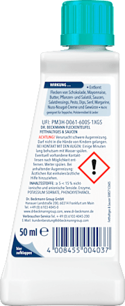 Fleckenentferner Fleckenteufel fetthaltiges & Saucen, 50 ml