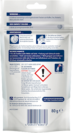 Fleckenentferner Salz Oxi-Power, 2 Wl Dr. Beckmann