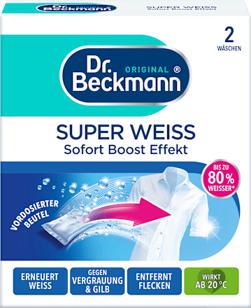Wasmiddel Wit Super in een zak, 80 g