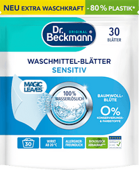 Waschmittel Blätter Sensitive, 30 Wl Dr. Beckmann
