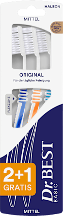 Zahnbürste Basic Original mittel (2+1 Gratis), 3 St