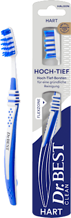 Zahnbürste Clean Hoch-Tief hart, 1 St