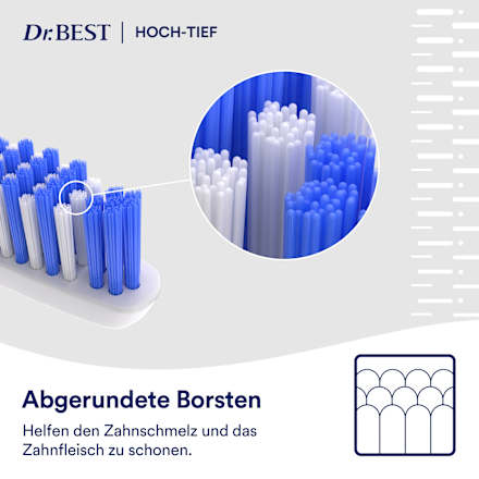 Zahnbürste Clean Hoch-Tief hart, 1 St