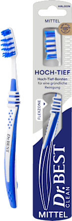 Tandenborstel Schoon Hoog-Laag medium, 1 st.