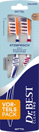 Zahnbürste Clean Pro Atemfrisch 2in1 mittel, 2 St