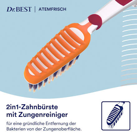 Tandenborstel Clean Pro Ademverfrisser medium, 1 st.