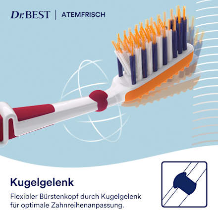 Tandenborstel Clean Pro Ademverfrisser medium, 1 st.
