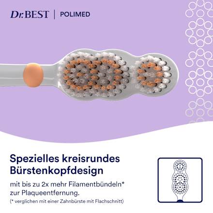 Zahnbürste Clean Pro Polimed mittel, 1 St