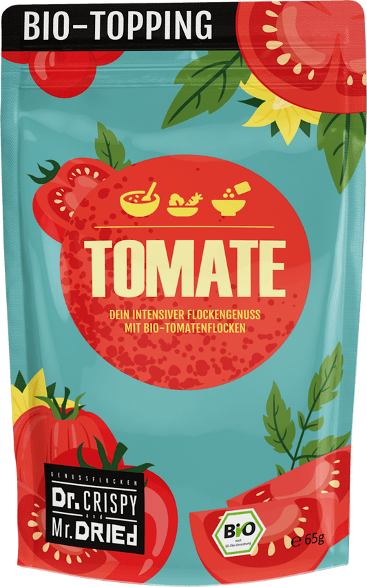 Dr.CRISPY and Mr.DRIED Éclats de tomates, séchés, 65 g