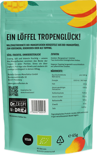 Dr.CRISPY and Mr.DRIED Trockenfrüchte, Mangoflocken, 65 g