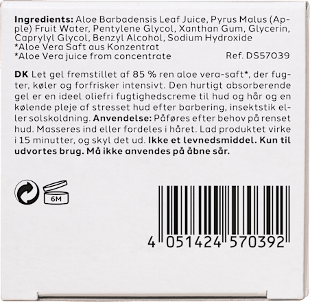 Gesichtscreme Gel Aloe Vera, 50 ml