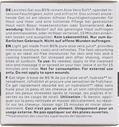 Gesichtscreme Gel Aloe Vera, 50 ml