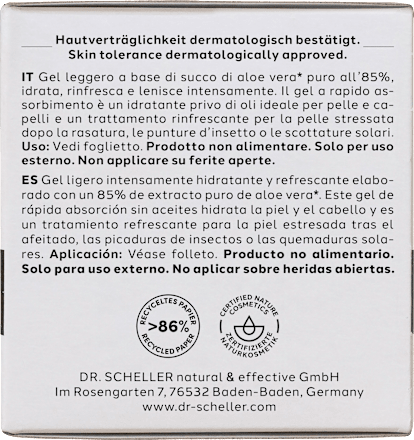 Gesichtscreme Gel Aloe Vera, 50 ml