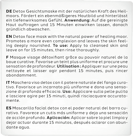 Gesichtsmaske Detox Heilmoor Maske, 50 g