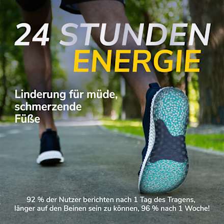 Einlegesohlen 24 hour energy Gr. 40 - 47,5 (1 Paar), 2 St