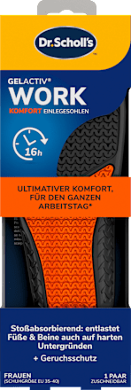 Einlegesohlen GelActiv Work, Gr. 35,5 - 40,5 (1 Paar), 2 St