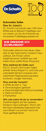 Fußcreme Schrundensalbe active repair mit Urea & Keratin, 60 ml