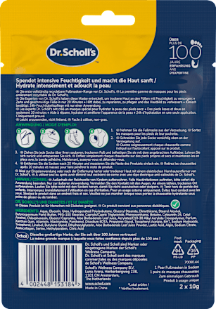 Fußmaske Socken mit Aloe Vera (1 Paar), 2 St