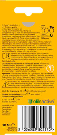 Fußpilz Entferner 4in1 Gel, 10 ml