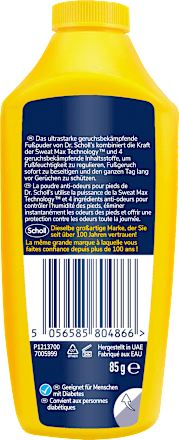 Fußpuder ultra Geruchsstopp, 85 g