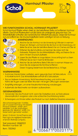 Hornhautentferner Pflaster, 4 St
