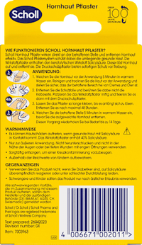 Hornhautentferner Pflaster, 4 St
