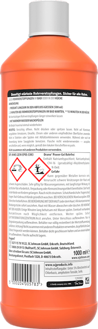 Drano Power-Gel Rohrfrei, 1 l