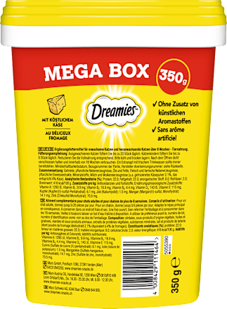 Kattensnoepjes met kaas, Mega Box, 350 g