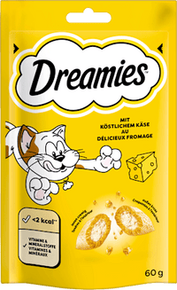 Katzenleckerli mit Käse, 60 g Dreamies