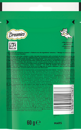 Katzenleckerli mit Katzenminze, 60 g Dreamies