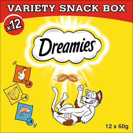 Kattensnoepjes mixdoos multipack (12x60 g), 720 g
