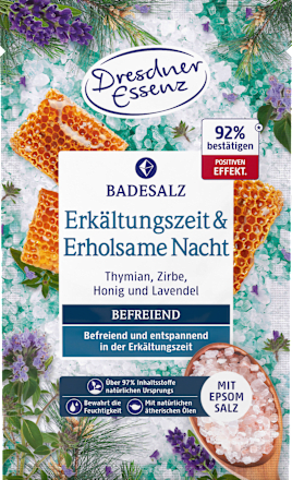 Badesalz Erkältungszeit & Erholsame Nacht, 60 g