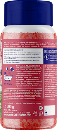 Dresdner Essenz Badesalz Muskel-Entspannung, 600 g