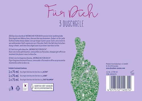 Geschenkset "Für Dich" 3tlg, 1 St Dresdner Essenz