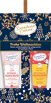 Geschenkset Handcreme "Frohe Weihnachten" 2tlg, 1 St Dresdner Essenz
