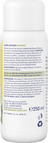 Dresdner Essenz Sauna Aufguss Eislimone, 250 ml