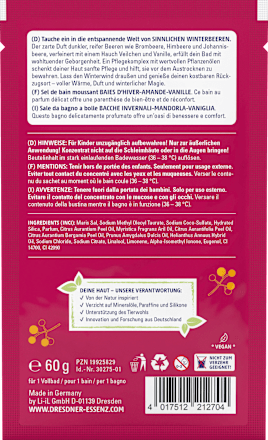 Sensueel Winterberry Bubbelbad, 60 g