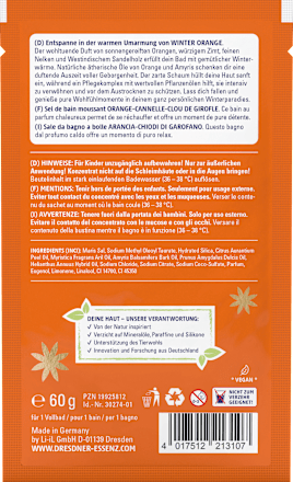 Winter Sinaasappel Bubbelbad, 60 g