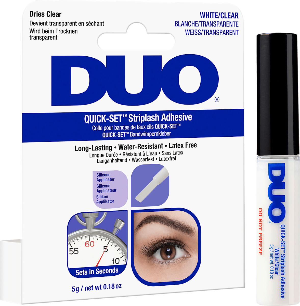 Wimperlijm Quick Set Lijm - Helder, 5 g