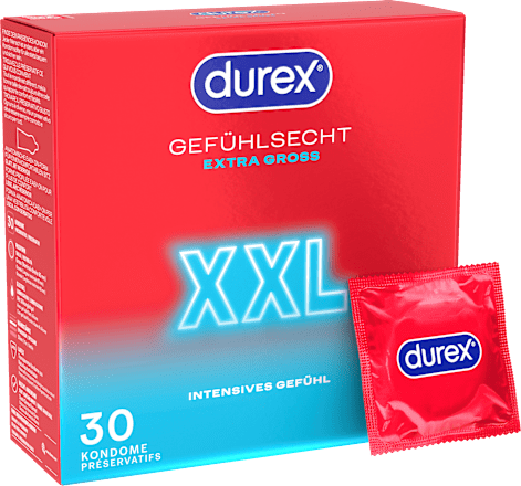 Kondome Gefühlsecht Extra Groß XXL, Breite 60mm, 30 St