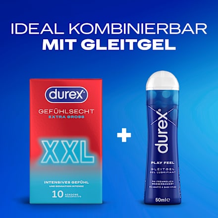 Kondome Gefühlsecht Extra Groß XXL, Breite 60mm, 10 St