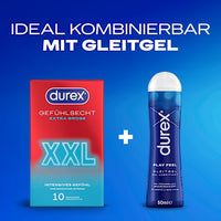 Kondome Gefühlsecht Extra Groß XXL, Breite 60mm, 10 St