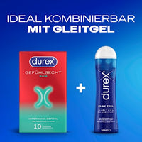 Kondome Gefühlsecht Slim fit, Breite 52,5 mm, 10 St