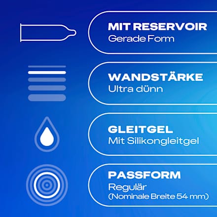 Kondome Gefühlsecht Ultra, Breite 54mm, 30 St