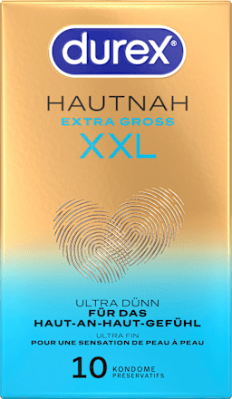 Kondome Hautnah Extra Groß, Breite 60mm, 10 St